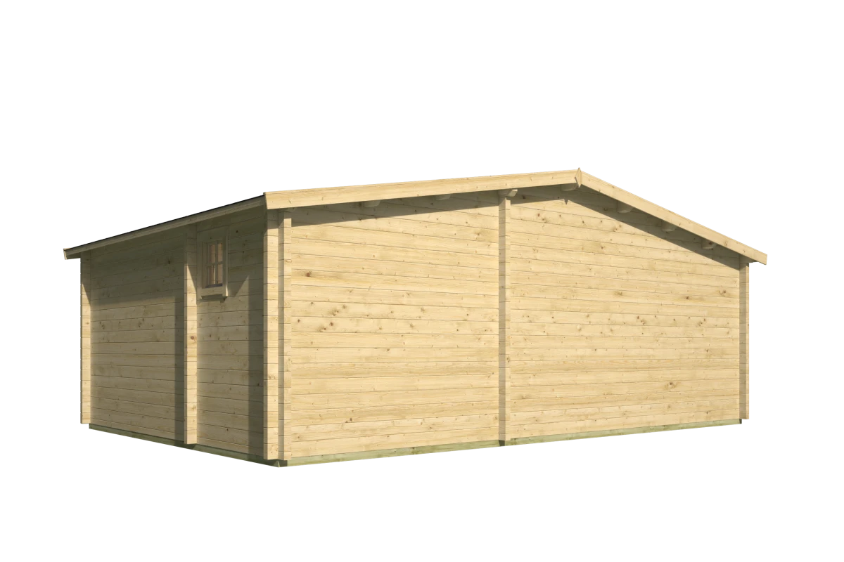 Blokhut – Tuinhuis Ollie | 70 mm | vuren bruin geïmpregneerd