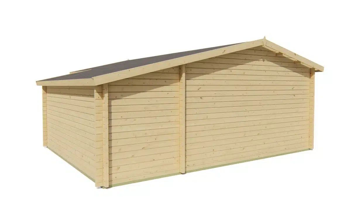 Blokhut – Tuinhuis Manchester | 58 mm | vuren groen geïmpregneerd