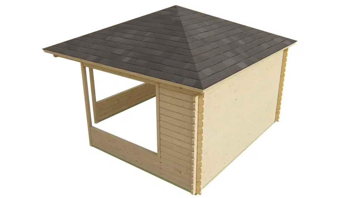 Blokhutprieel – Tuinhuis Marit | 44 mm | vuren Red Class Wood geïmpregneerd