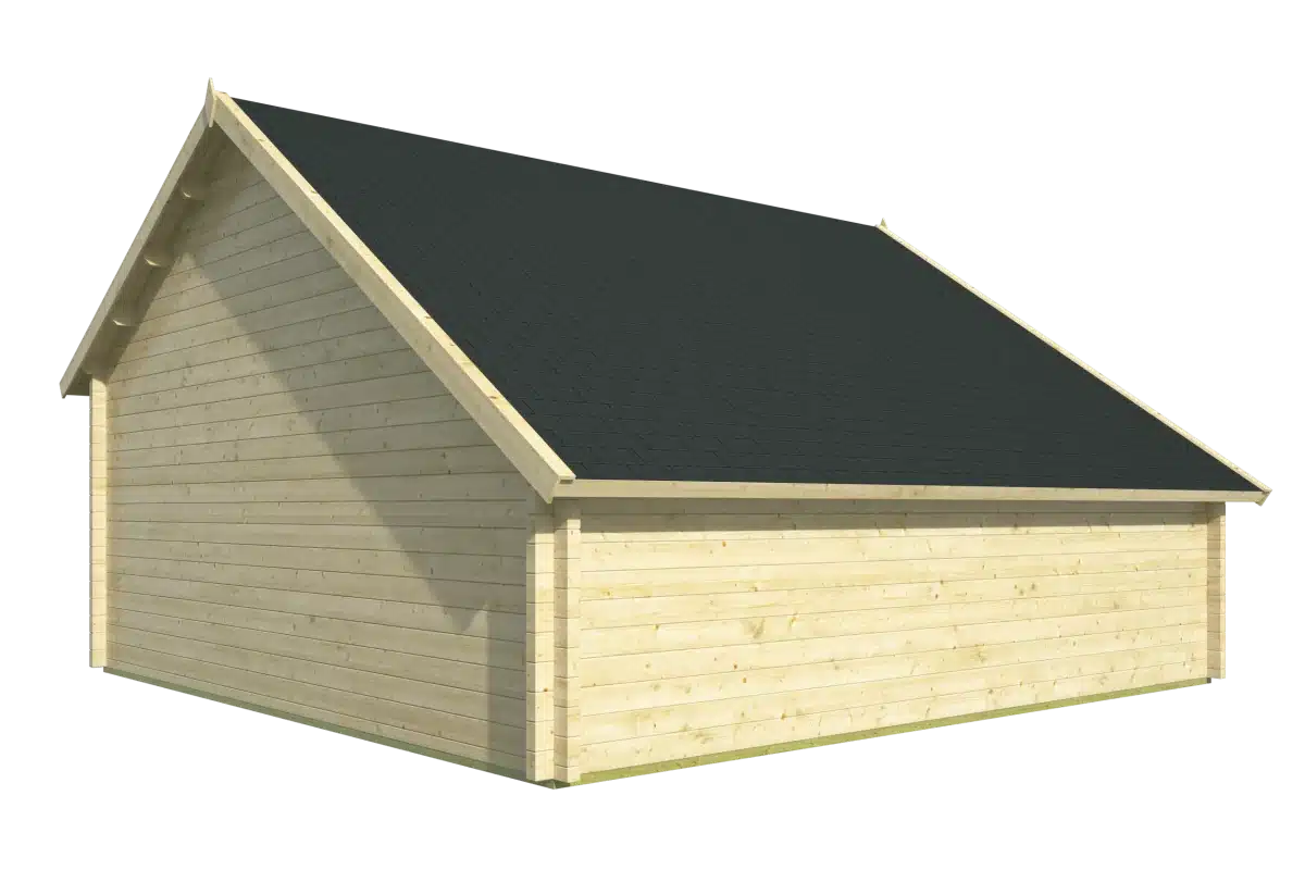 Garage-kapschuur Nysse | 70 mm | vuren grijs geïmpregneerd