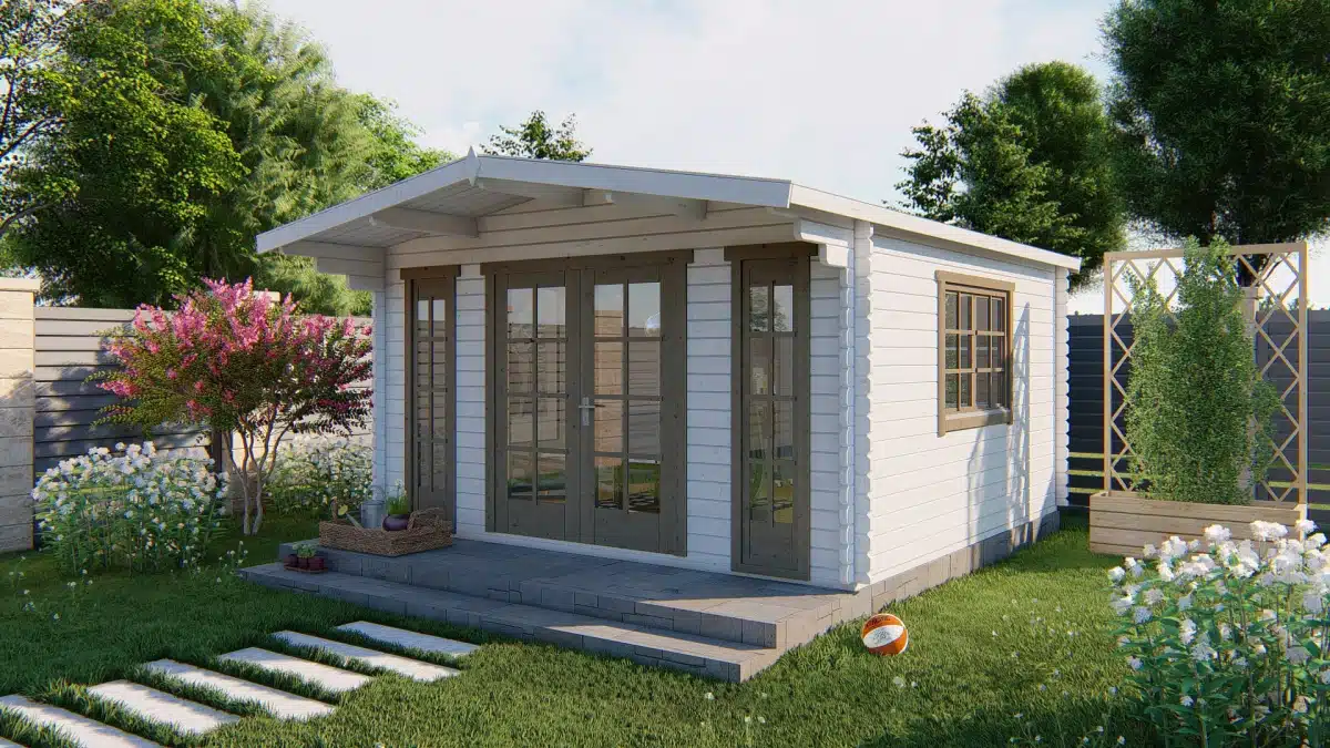 Blokhut – Tuinhuis Laula | 44 mm | vuren Red Class Wood geïmpregneerd