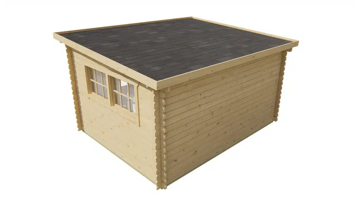 Blokhut – Tuinhuis Loya | 28 mm | vuren bruin geïmpregneerd