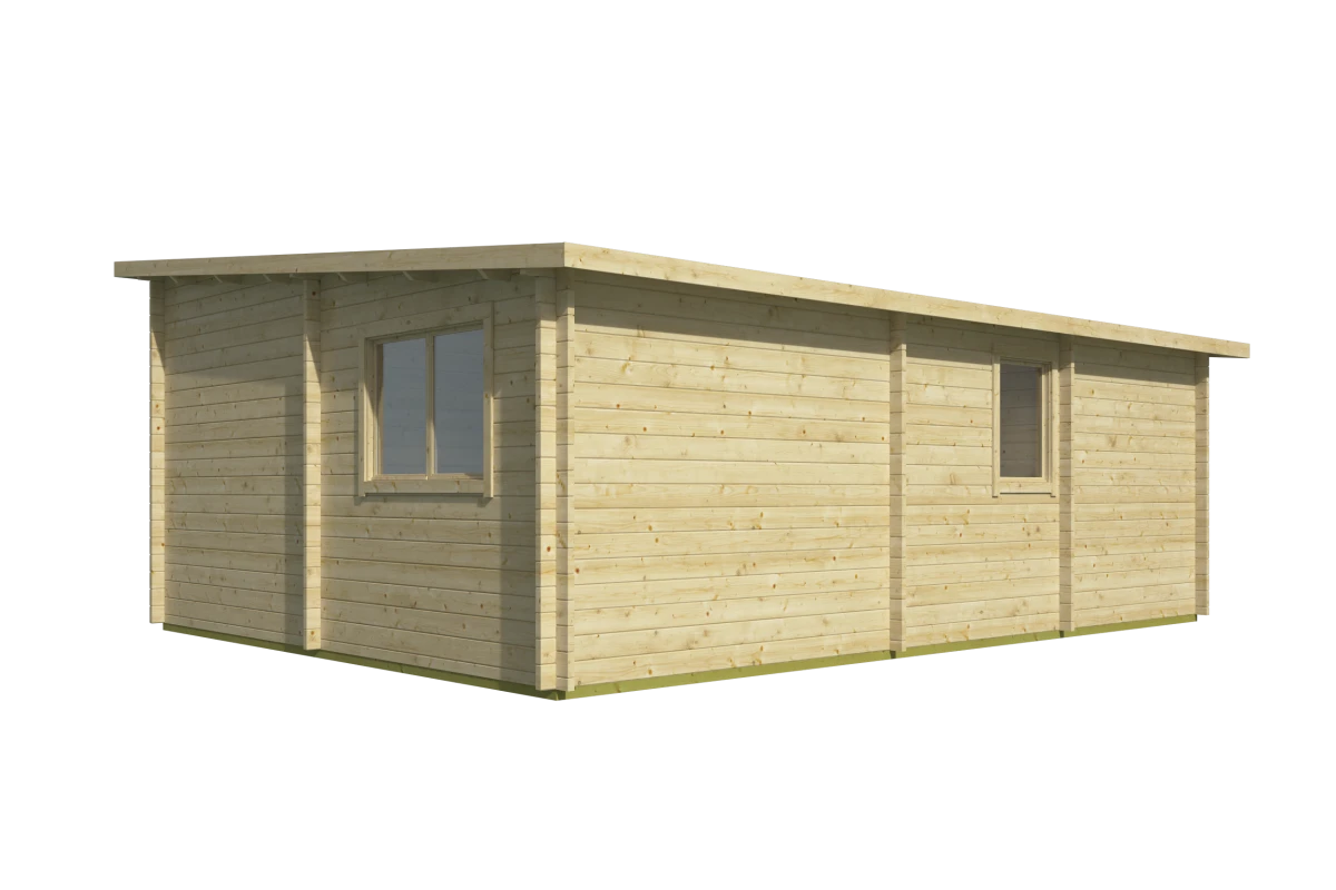 Blokhut – Tuinhuis Moderna | 44 mm | Red Class Wood geïmpregneerd