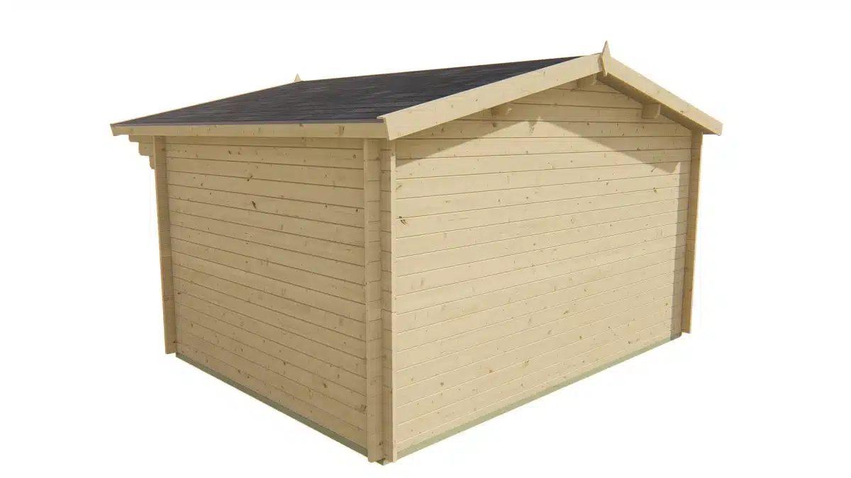 Blokhut – Tuinhuis Murcia | 34 mm | vuren bruin geïmpregneerd