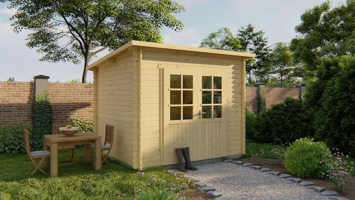 Blokhut – Tuinhuis Mila | 28 mm | vuren Red Class Wood geïmpregneerd