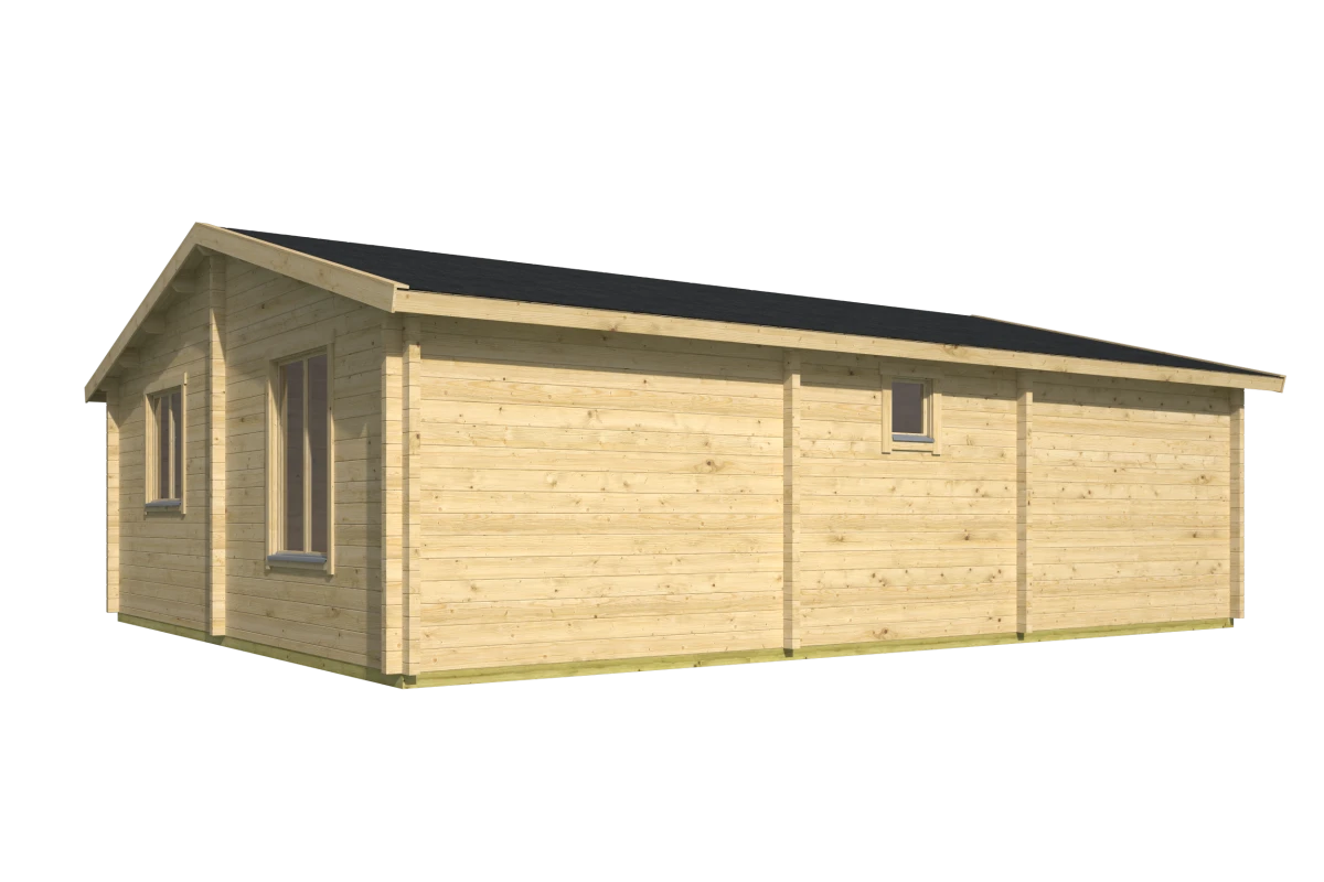 Blokhut – Tuinhuis Mullingar | 70 mm | vuren bruin geïmpregneerd