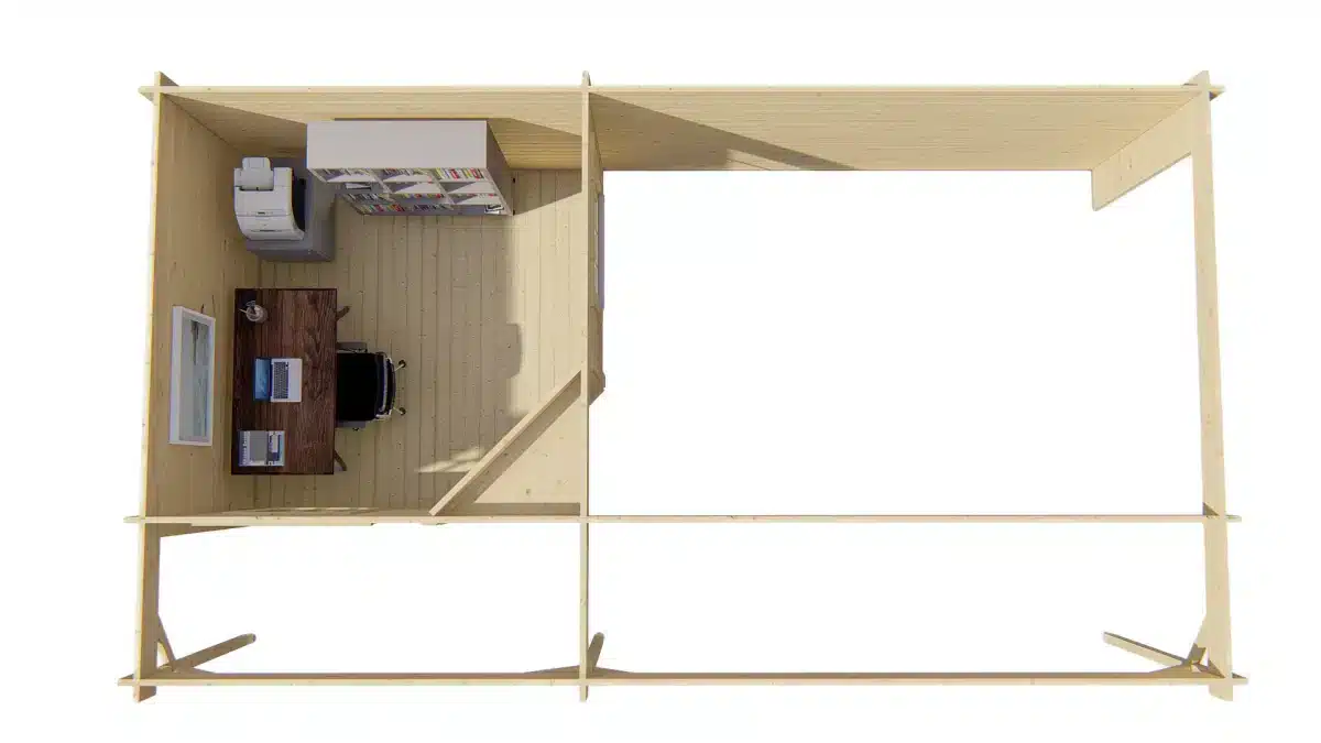 Blokhut – Tuinhuis Annette | 40 mm | vuren onbehandeld