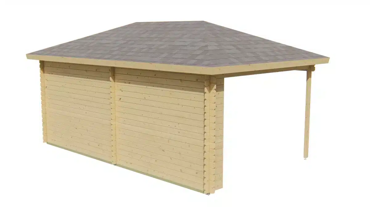 Blokhut – Tuinhuis Christoffer | 28 mm | vuren onbehandeld