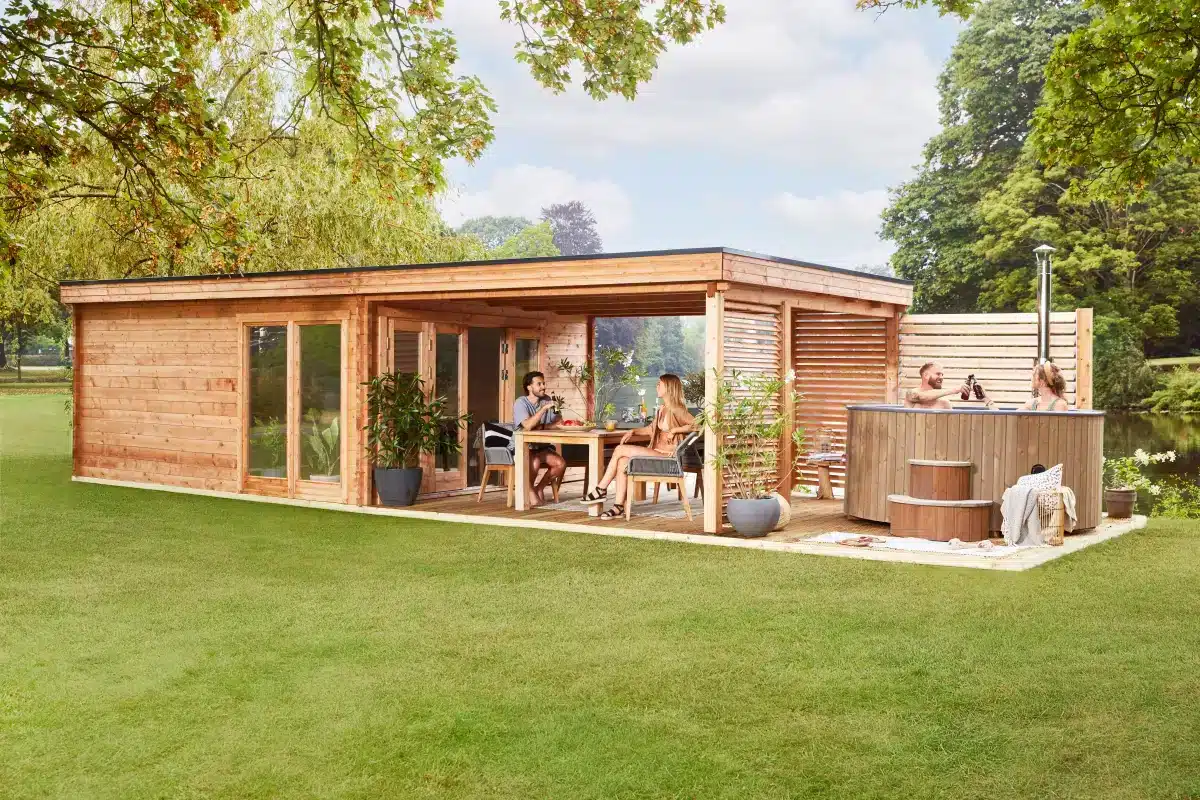 Blokhut – Tuinhuis Casper | 58 mm | vuren onbehandeld