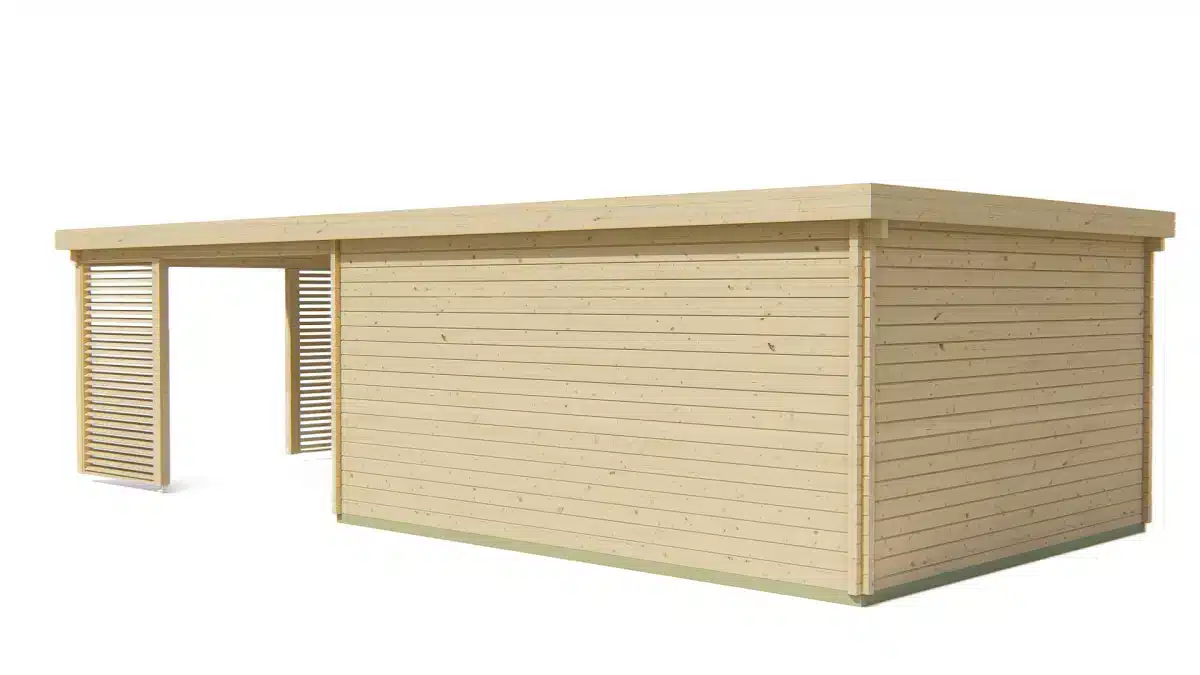 Blokhut – Tuinhuis Casper | 58 mm | vuren onbehandeld
