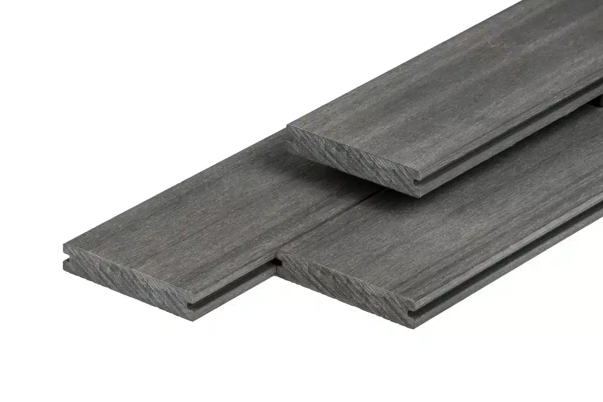 PuraShield composiet vlonderplank 2,3 x 13,8 x 500 cm clip systeem, massief, Dark Grey