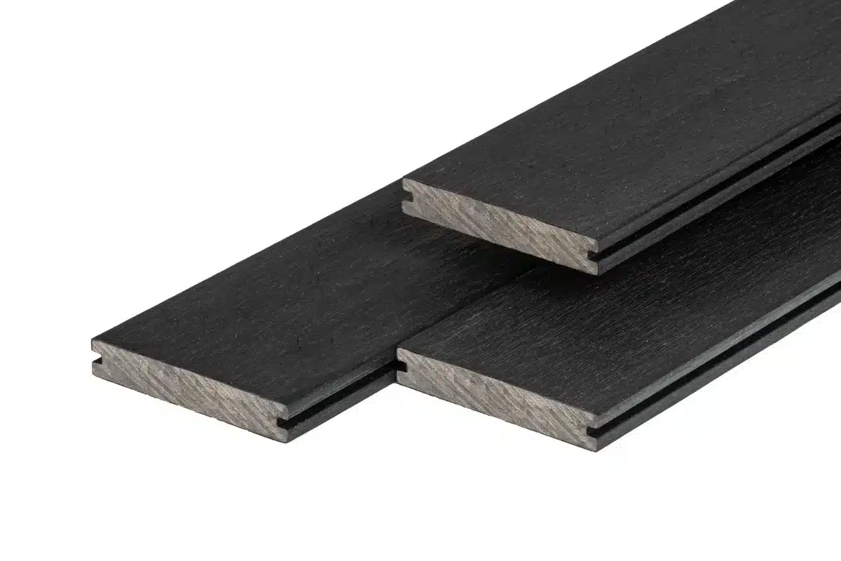 PuraShield composiet vlonderplank 2,3 x 13,8 x 400 cm clip systeem, massief, Ebony Black