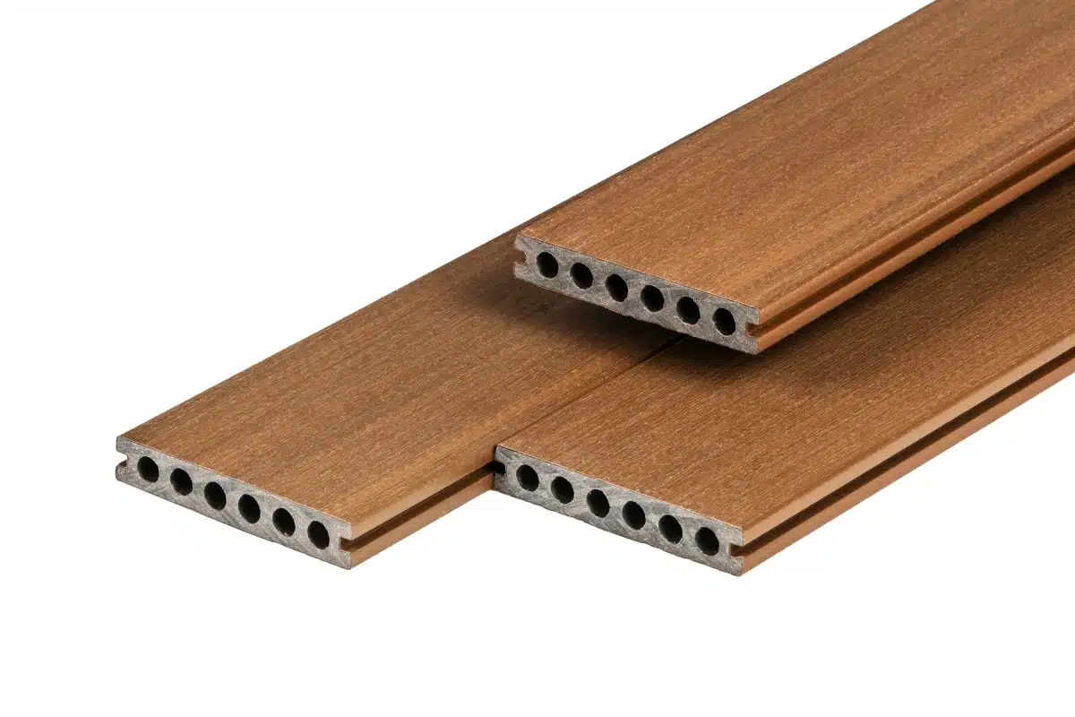 PuraShield composiet vlonderplank 2,3 x 13,8 x 300 cm clip systeem, semi-massief, Teak