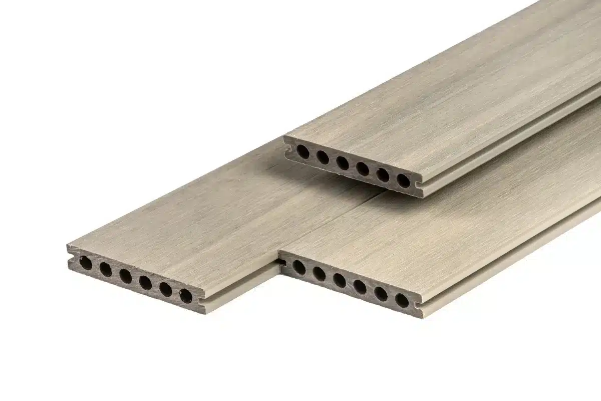 PuraShield composiet vlonderplank 2,3 x 13,8 x 300 cm clip systeem, semi-massief, light grey
