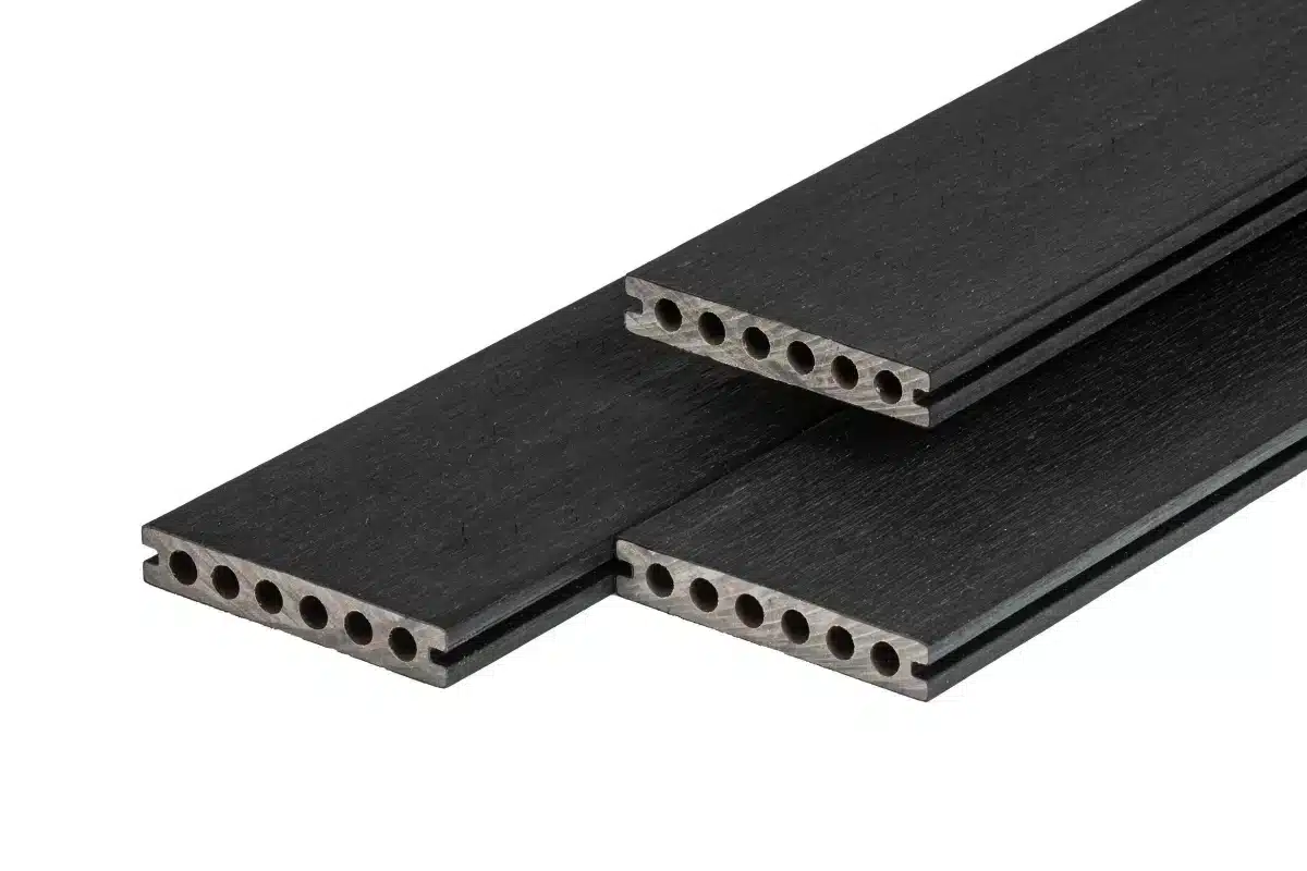 PuraShield composiet vlonderplank 2,3 x 13,8 x 300 cm clip systeem, semi-massief, Ebony Black