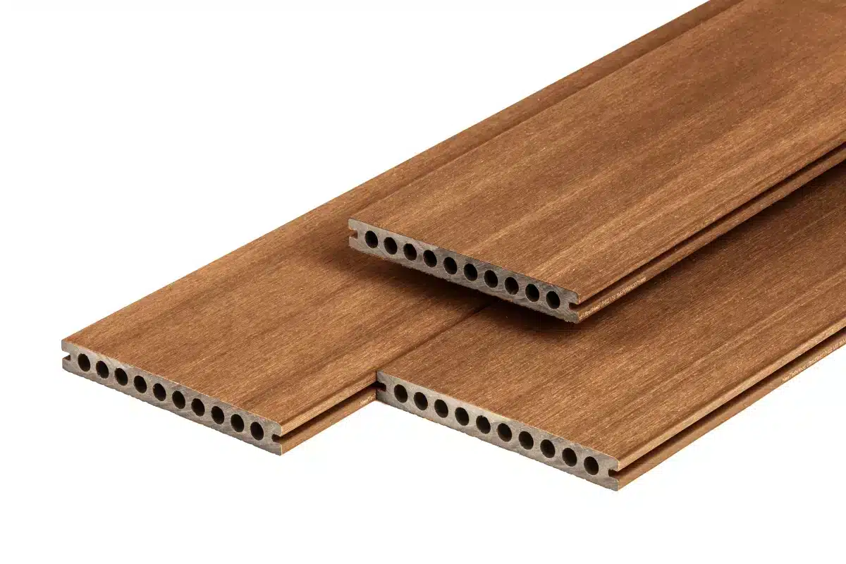 PuraShield composiet vlonderplank 2,3 x 21,0 x 400 cm clip systeem, semi-massief, Teak