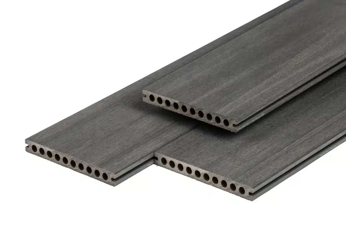 PuraShield composiet vlonderplank 2,3 x 21,0 x 500 cm clip systeem, semi-massief, Dark Grey