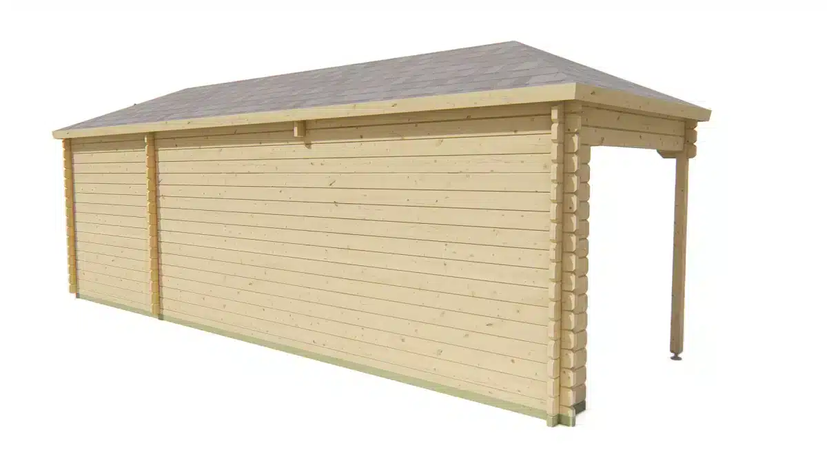 Blokhut – Tuinhuis Gretel | 44 mm | vuren onbehandeld