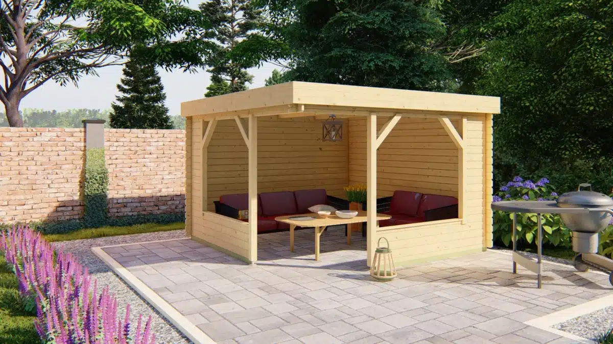 Blokhutprieel Barbara | 28 mm | onbehandeld