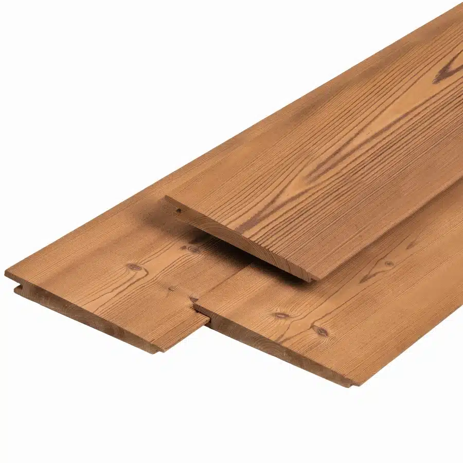 Thermoline thermisch gemodificeerd Grenen overhangend rabat 1,8 x 14,1 x 480 cm