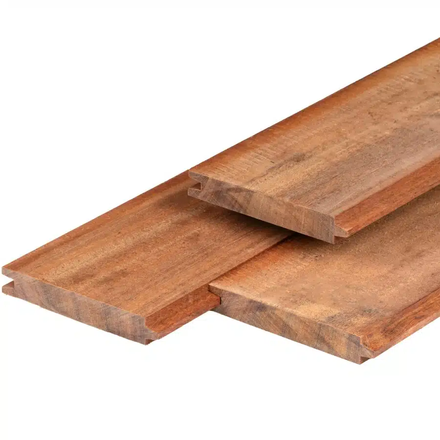 Angelim vermelho hardhout damwand 3,0 x 18,5 x 500 cm geschaafd