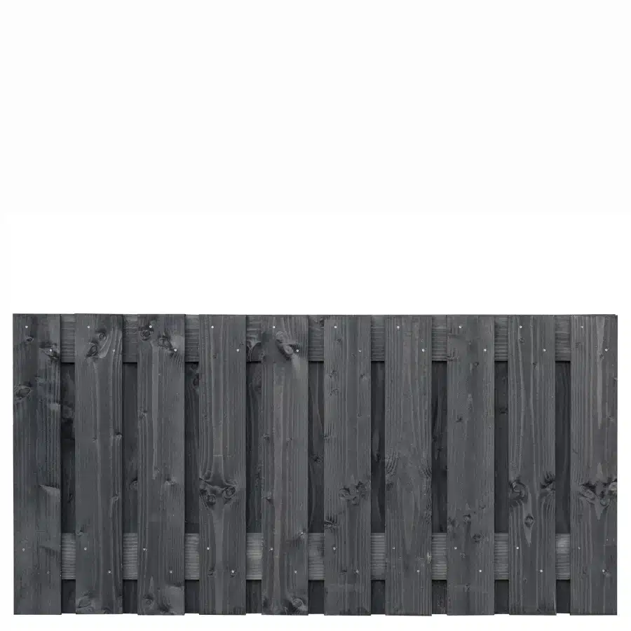 Tuinscherm Douglas zwart geïmpregneerd 21-planks (19 + 2) Marlies 90 x 180 cm