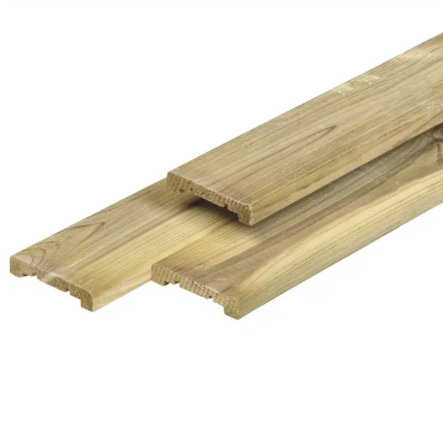 Midden-Europees grenen afdeklat voor toogscherm groen geïmpregneerd 1,7 x 8,8 x 240 cm