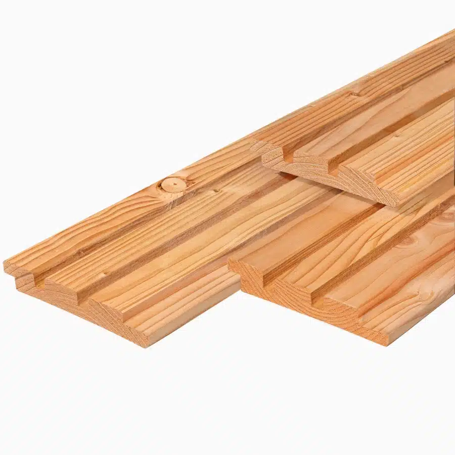 Douglas tripleprofiel, gedroogd 1,9 x 13,0 x 490 cm