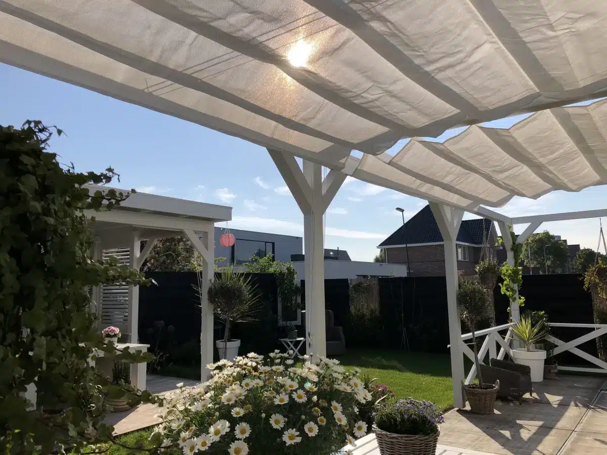 Harmonicadoek 370 x 370 cm wit