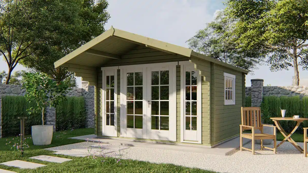 Blokhut – Tuinhuis Inglund | 44 mm | vuren onbehandeld