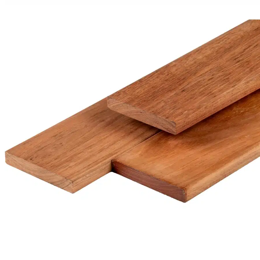 Jatoba hardhout vlonderplank 2,1 x 14,5 x 460 cm kunstmatig gedroogd, geschaafd, FAS