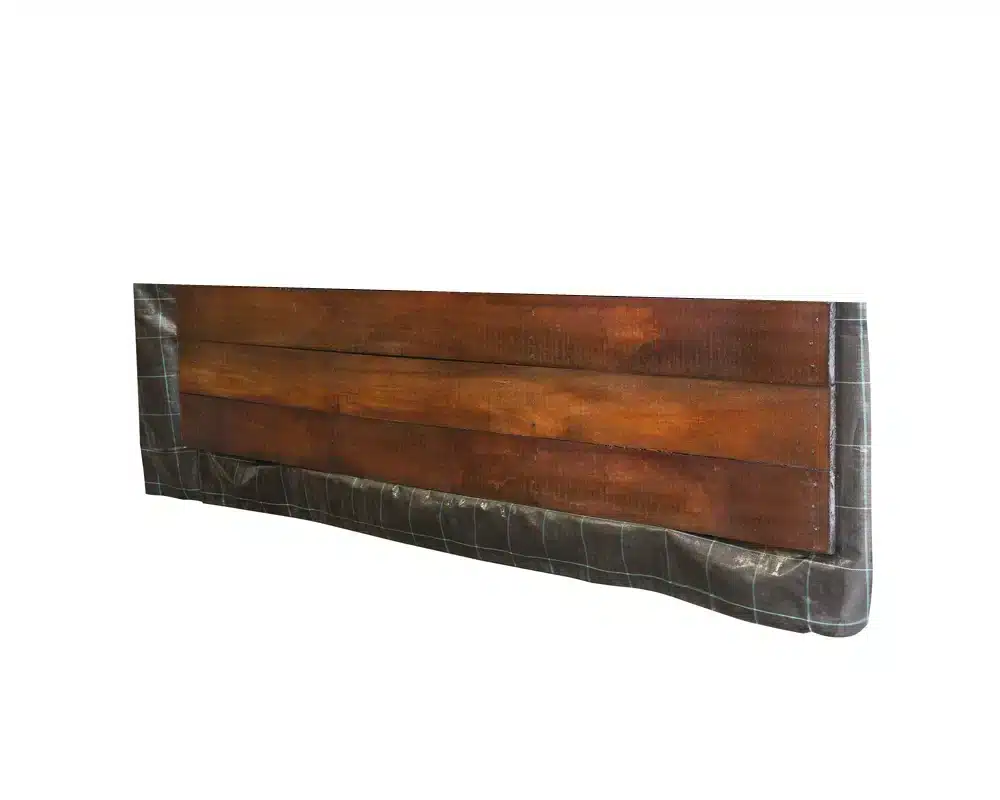Angelim vermelho hardhout beschoeiingschot 80,0 x 2,0 x 250 cm fijn bezaagd