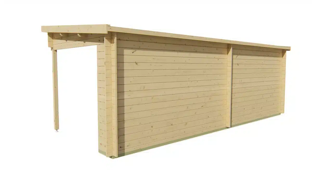 Blokhut – Tuinhuis Freddy | 28 mm | vuren onbehandeld