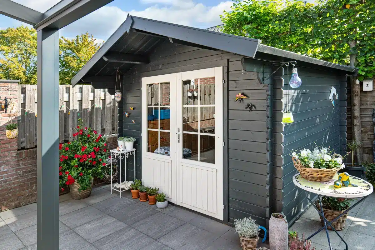 Blokhut – Tuinhuis Perlund | 28 mm | vuren onbehandeld