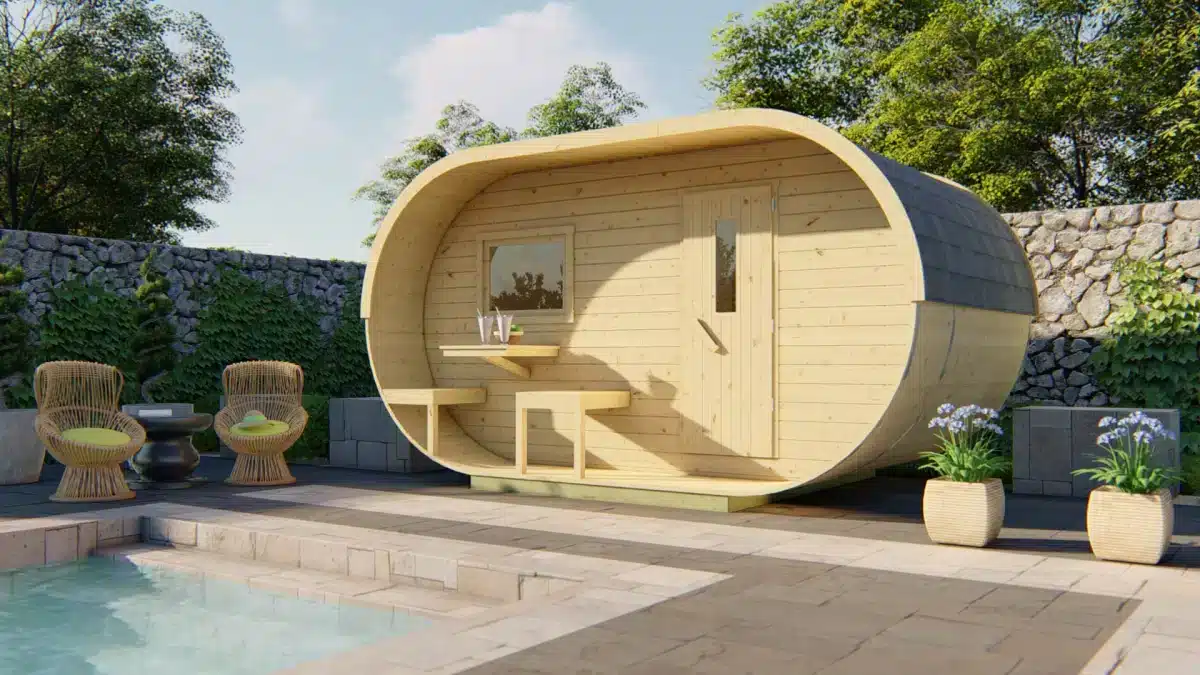 Sauna Oval | 38 mm | onbehandeld