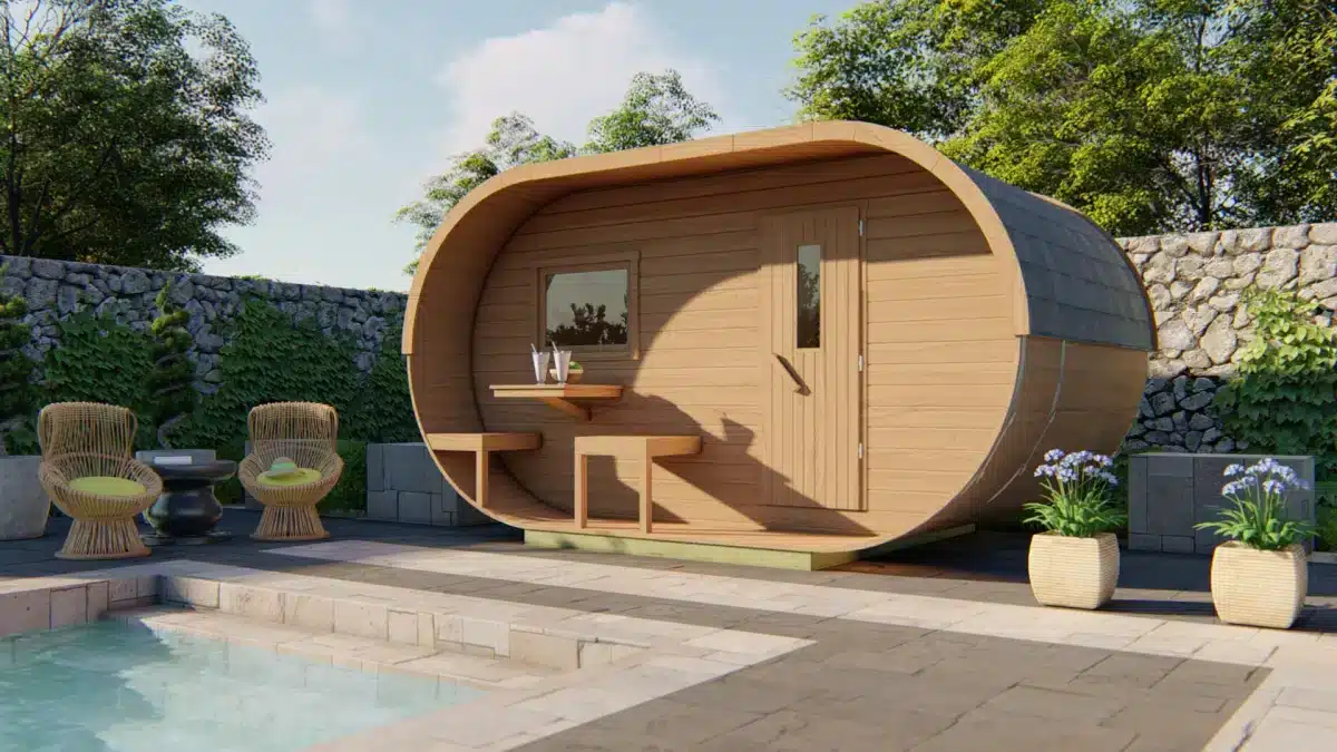 Sauna Oval | 38 mm | onbehandeld