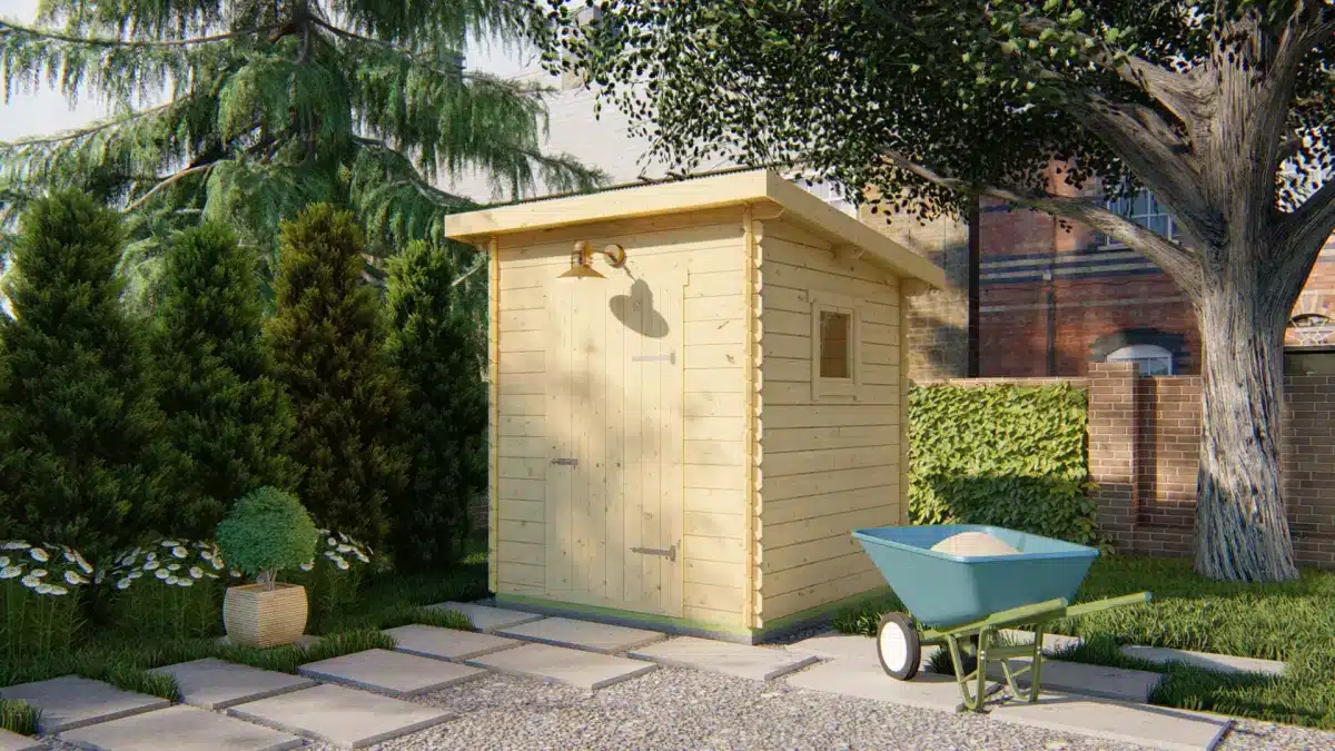 Blokhut – Tuinhuis Eigo | 19 mm | vuren onbehandeld