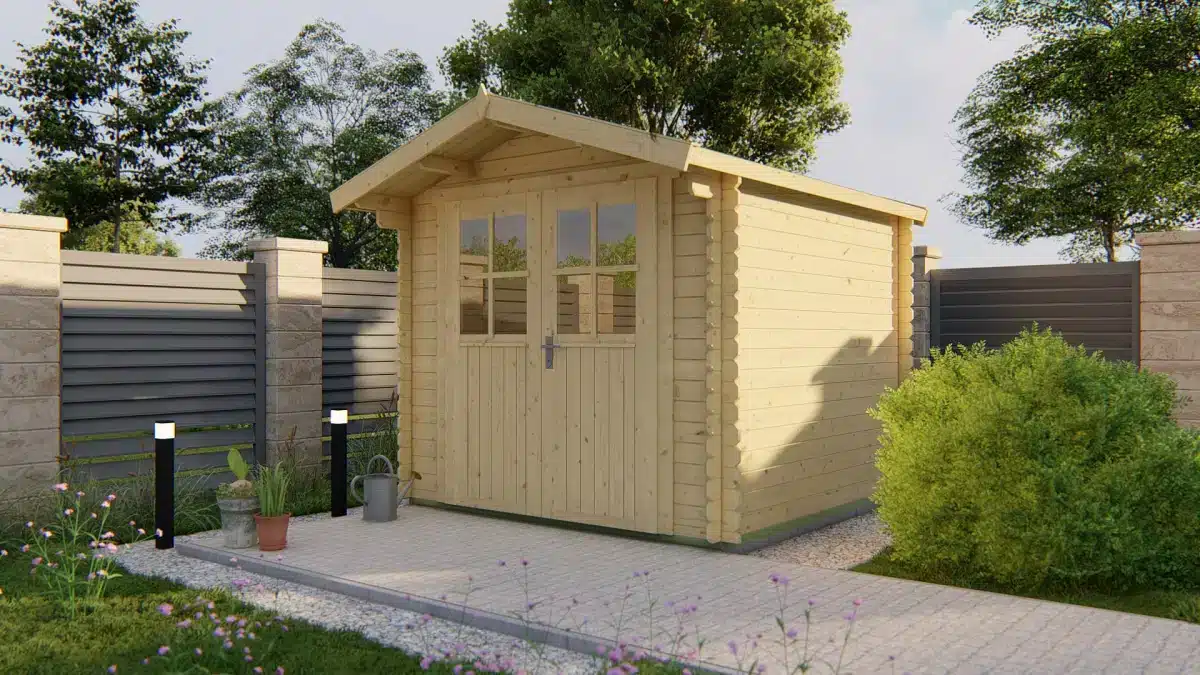 Blokhut – Tuinhuis Gitte | 28 mm | vuren onbehandeld