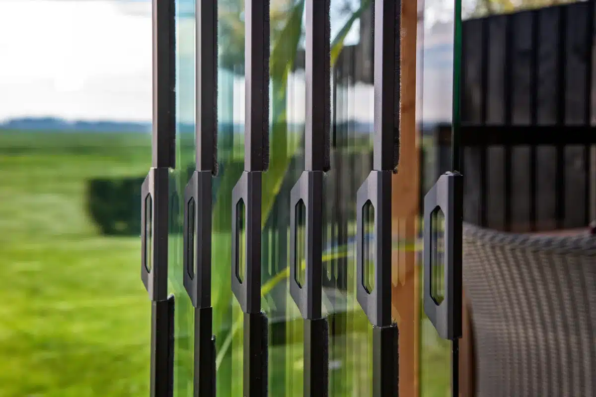 Glazenschuifwandset – glasmaat H260 x B98 cm – Breedte tot 578 cm – 6-sporig antraciet