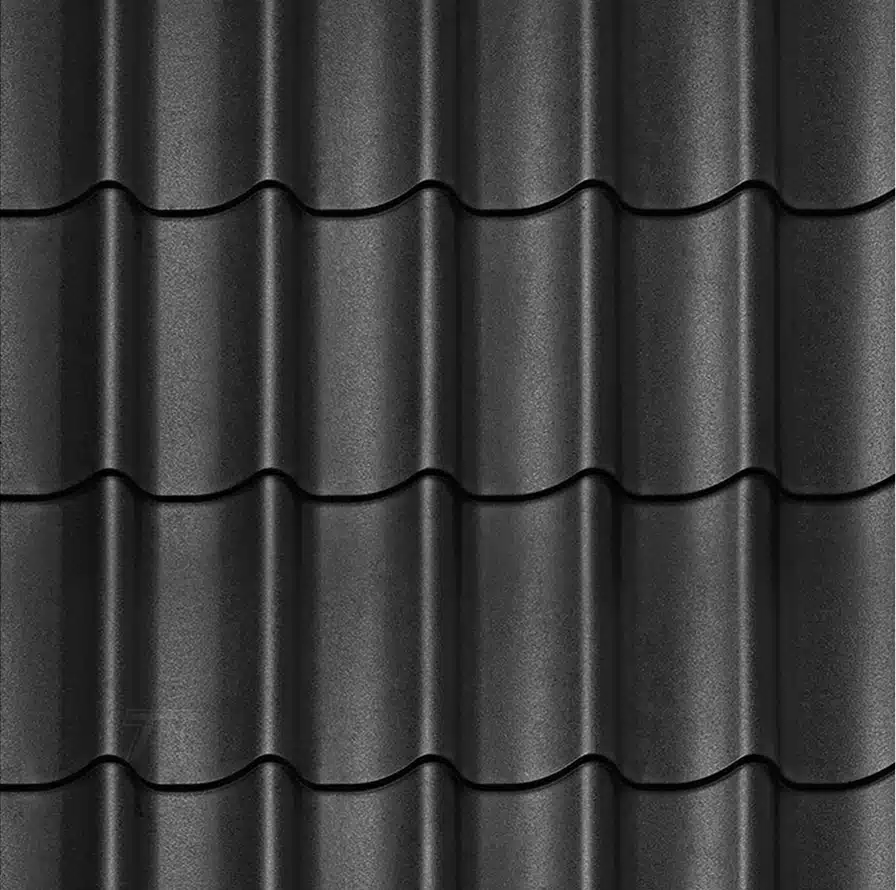Dakpanprofielplaten mat zwart Bergen L Type 5 – 8