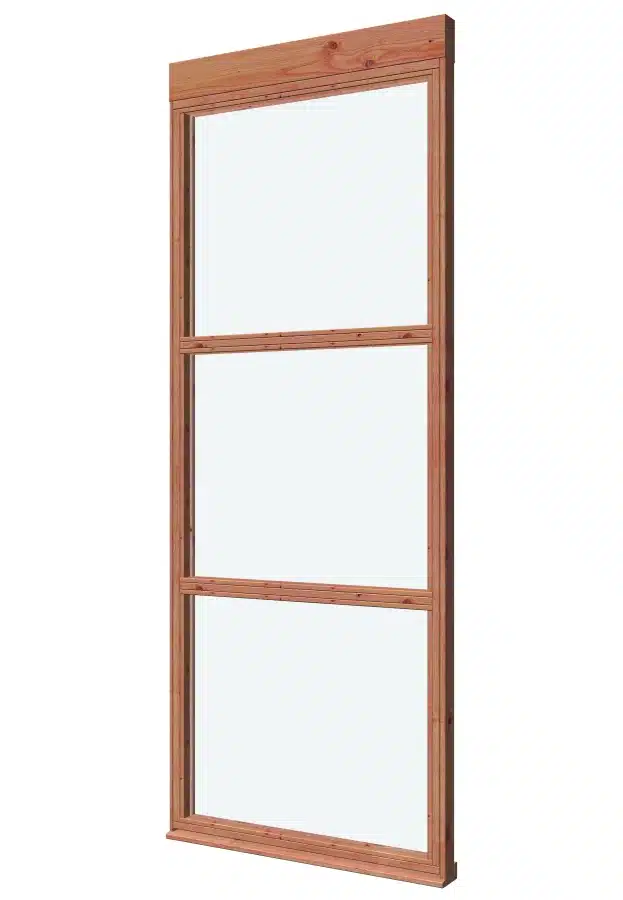 Glaswand De Luxe type B Douglas Gedroogd Onbehandeld 89,1 x 230 cm