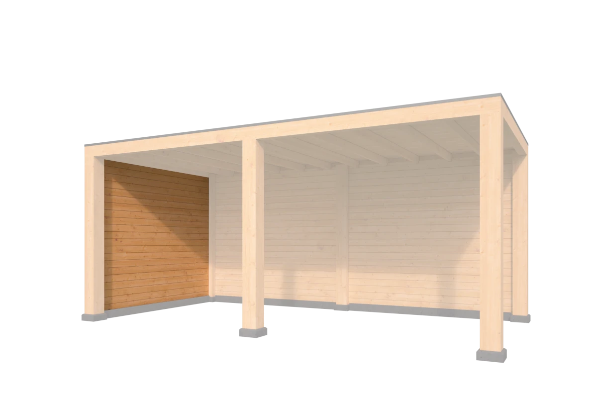 Wandmodule Type C zweeds rabat Red Class Wood 300 x 224 cm