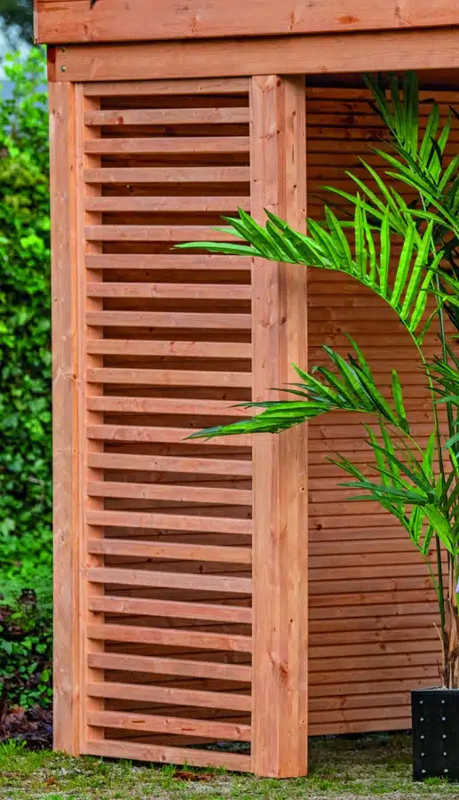 Spijlen wand horizontaal Red Class Wood 99 x 234 cm