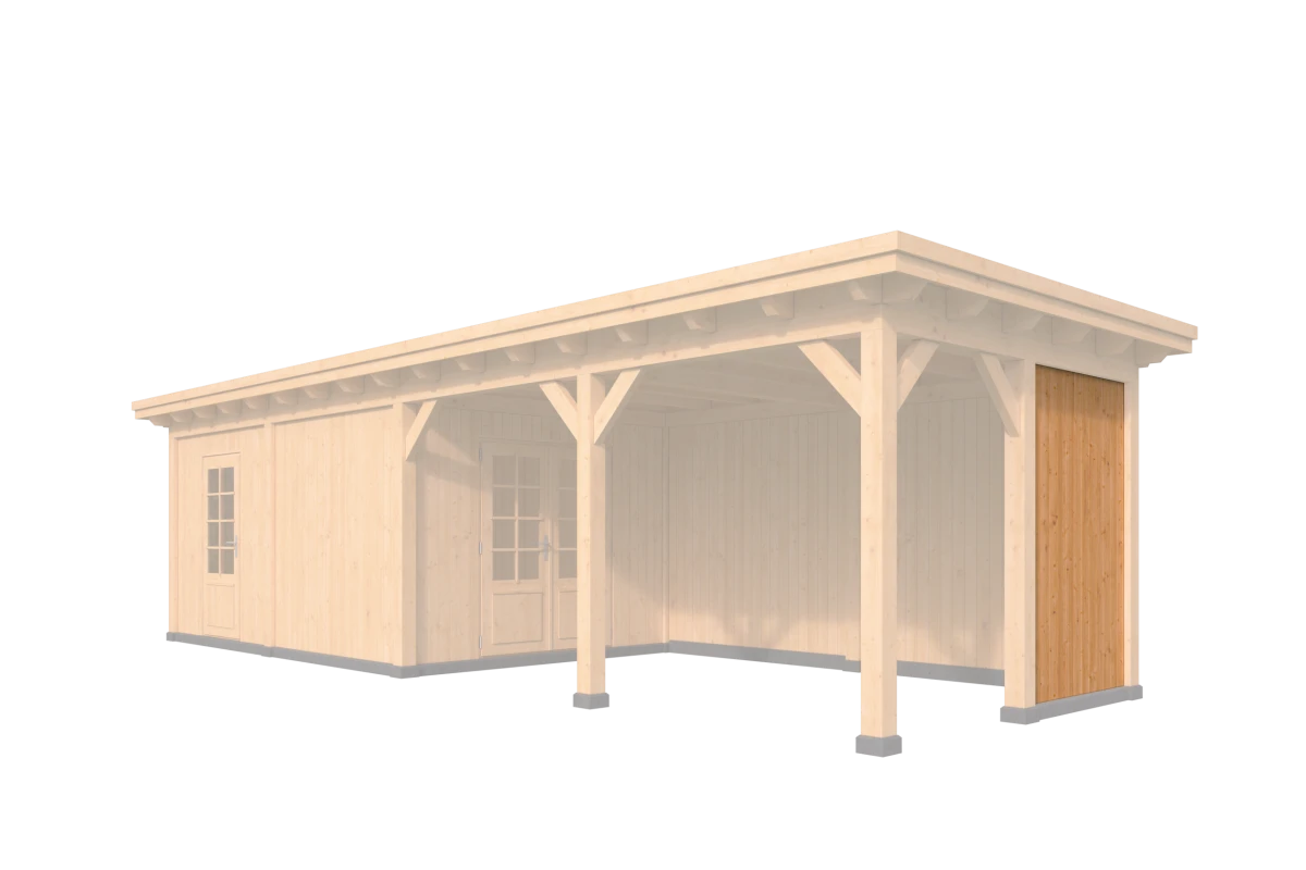 Verticale Wand Wisselsponning Type A Red Class Wood 200 x 224 cm