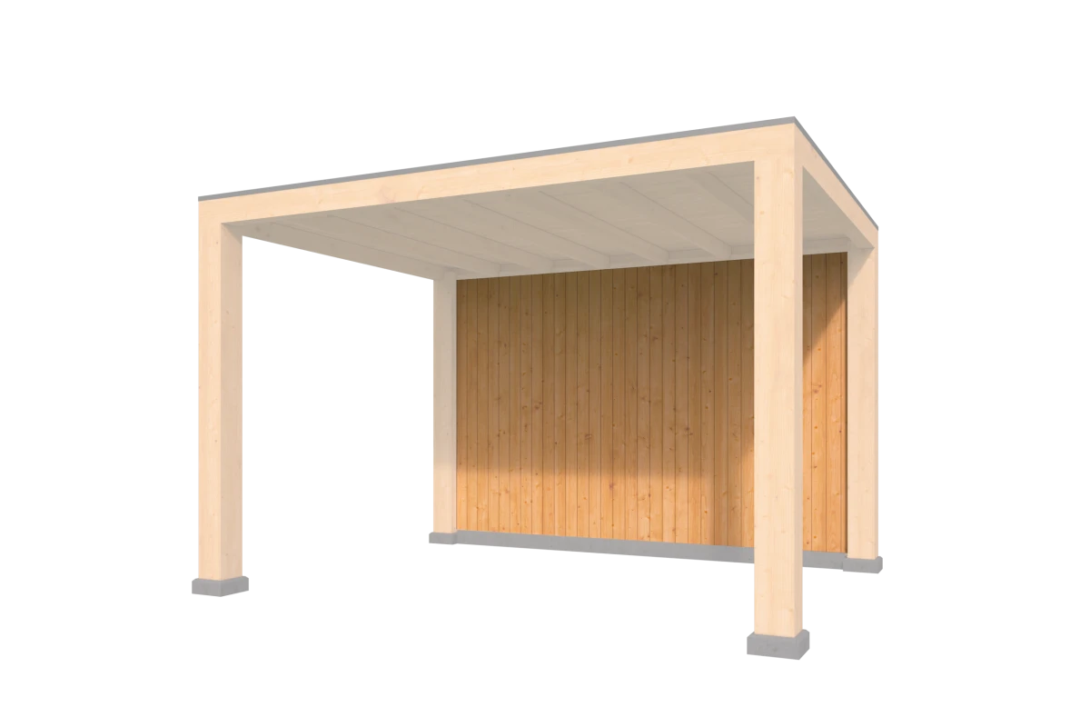 Verticale Wand Wisselsponning Type D Red Class Wood 350 x 224 cm
