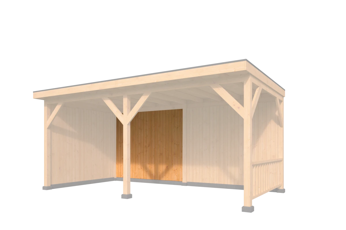 Verticale Wand Wisselsponning Type D Red Class Wood 350 x 224 cm