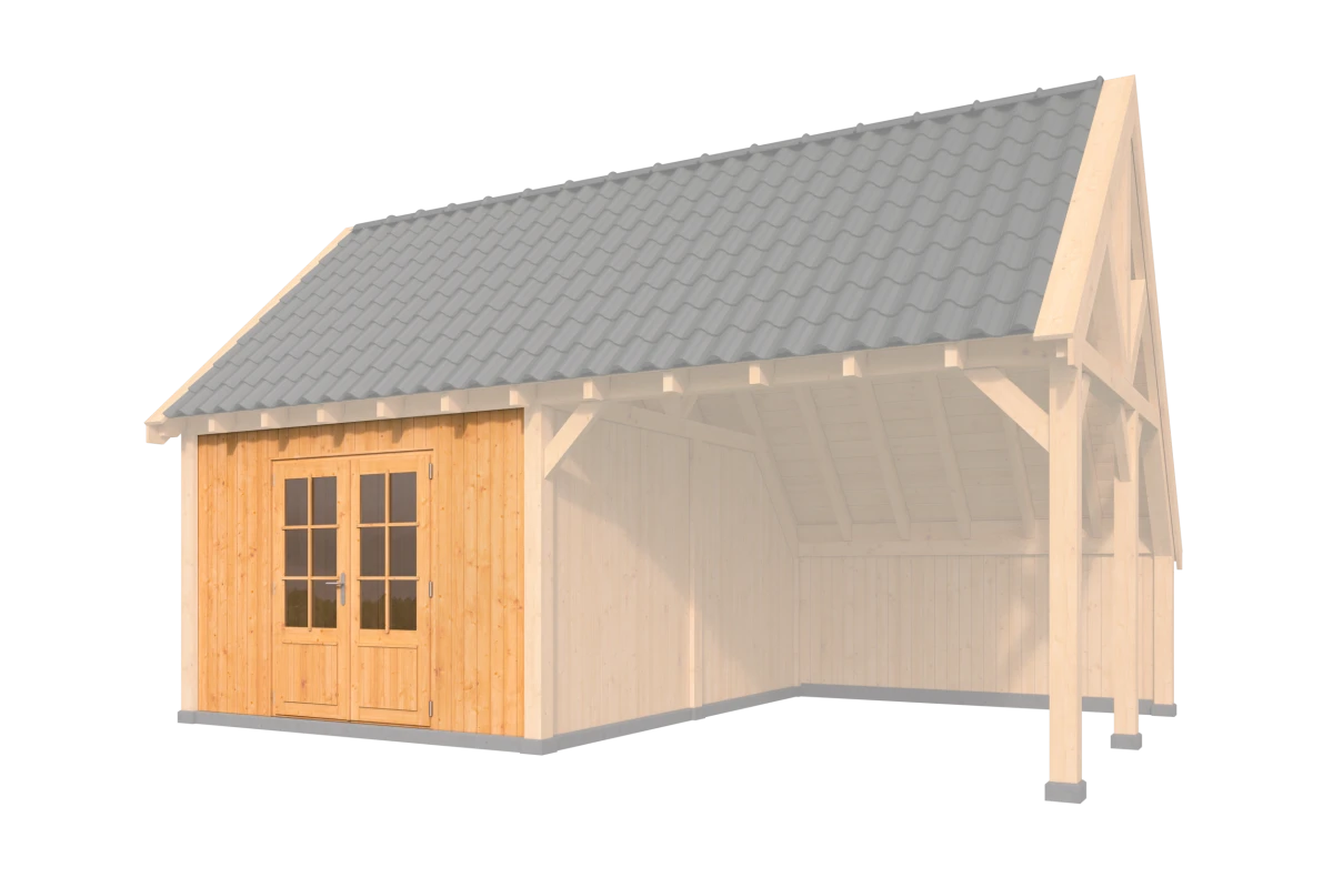 Verticale Wand Wisselsponning Type D Red Class Wood 350 x 224 cm