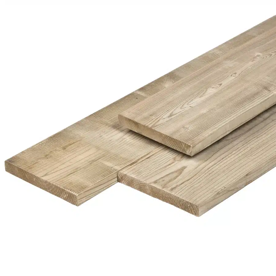 Gootplank – Impregneren zilvergrijs