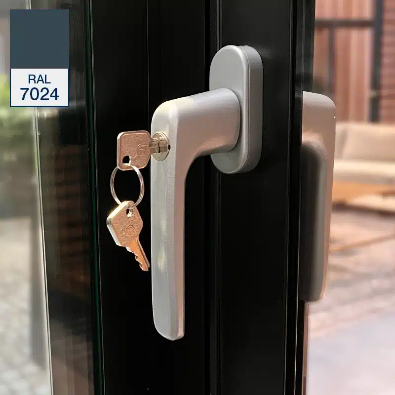 Zijsluiting set antraciet