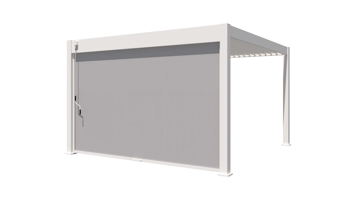 Aluminium overkapping Windscherm 265 cm wit